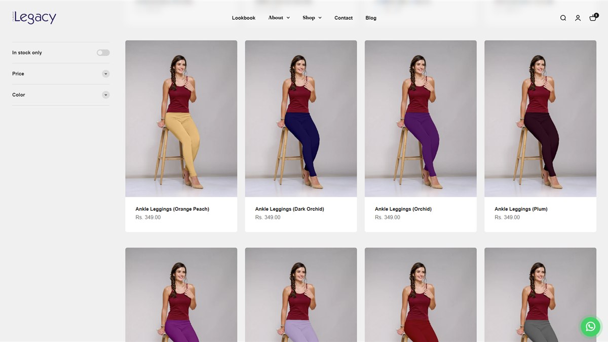 Ankle leggings collection