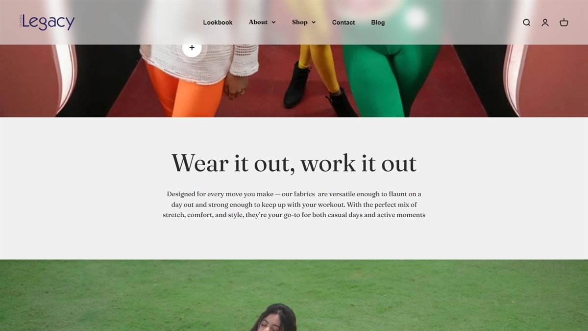 The story lives in the scroll, not in a footer link